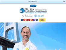 Tablet Screenshot of drrubinortho.com